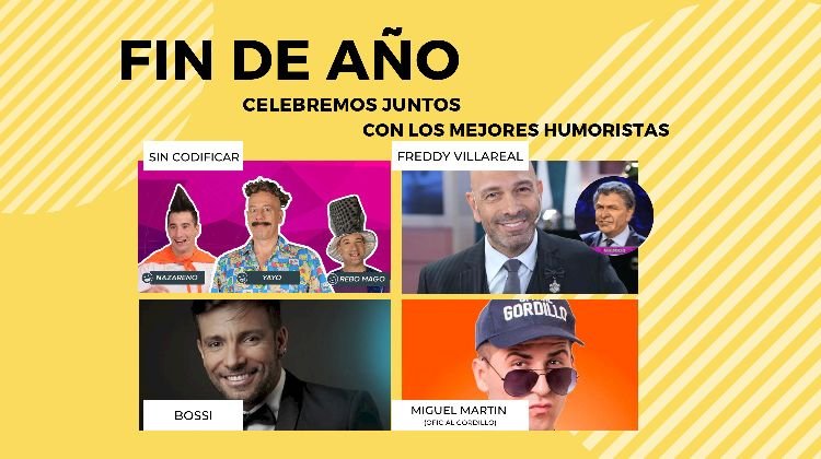 humoristas para fiesta de fin de año