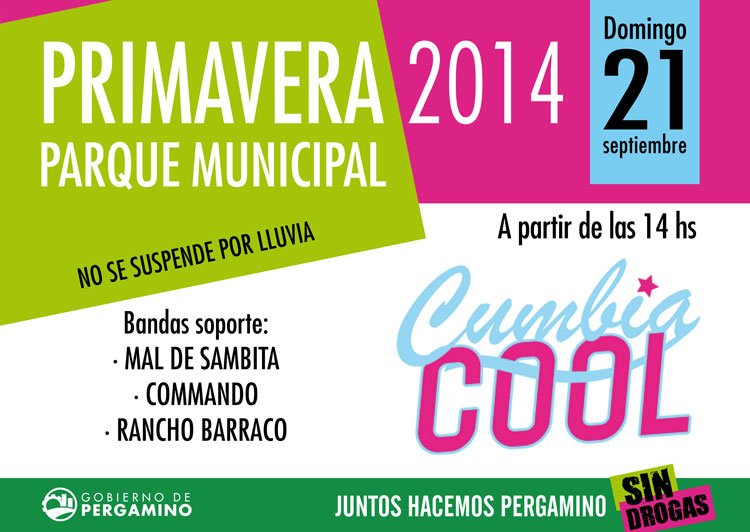 Cumbia Cool por el día de la primavera en Pergamino