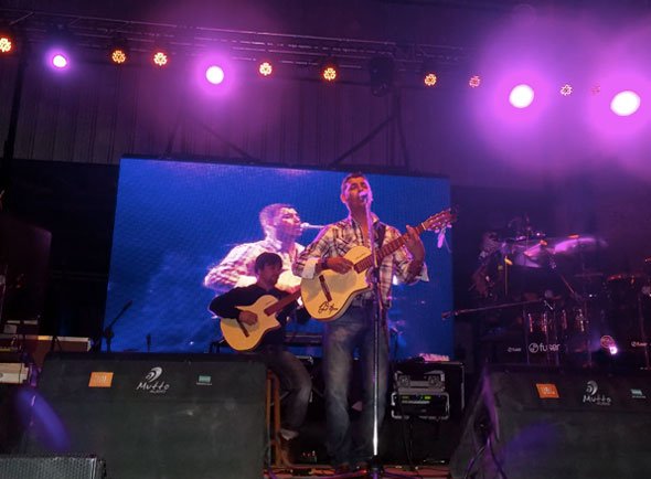 Luciano Pereyra en el festival folklorico de Lujan