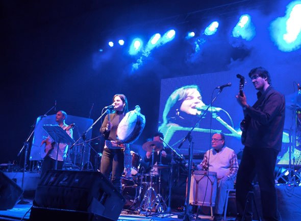 Luciano Pereyra en el festival folklorico de Lujan