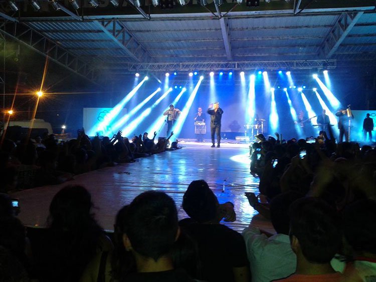 Mario Luis y Sergio Gonal en la Fiesta Nacional del Algodón