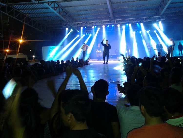 Mario Luis y Sergio Gonal en la Fiesta Nacional del Algodón