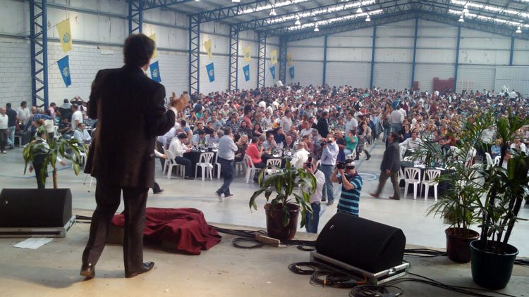 Sergio Gonal en el Día del Metalúrgico en la UOM