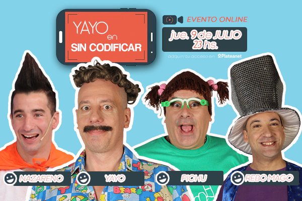 Yayo en Sin Codificar – Evento Online