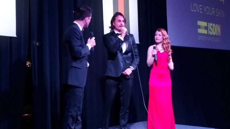 Christian Sancho en fiesta de ISDIN