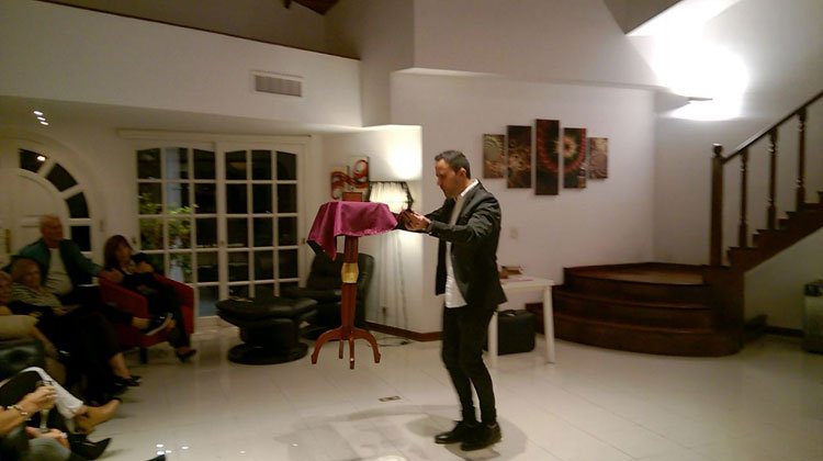 Gastón Quieto, evento social en Pilar