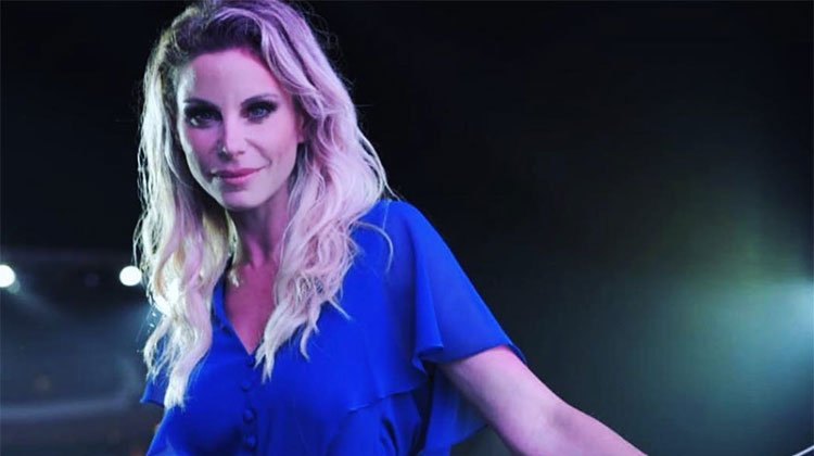 Jimena Cyrulnik en la presentación de Chevrolet Spin, Brasil