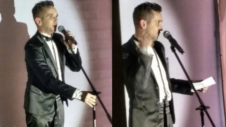 Diego Reinhold en convención de Papelera del Plata