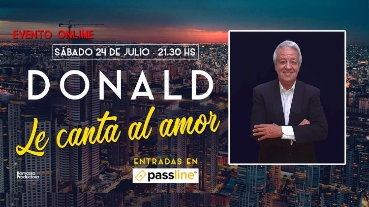 Donald le canta al amor – Evento Online