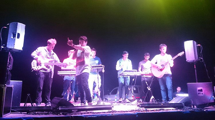 Marama en la fiesta del Colegio San Marcos