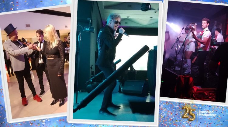 Agapornis, CAE, Nazareno y Rebo Mago en evento social