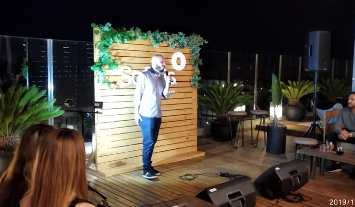 Pablo Picotto en fiesta de Softys