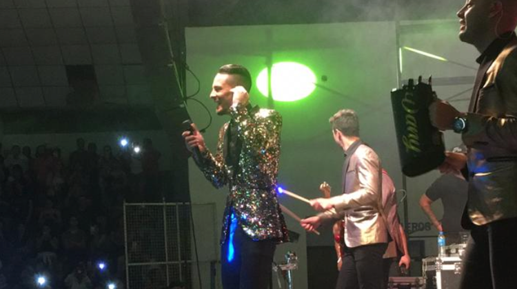 Rodrigo Tapari en 133º aniversario de Trelew