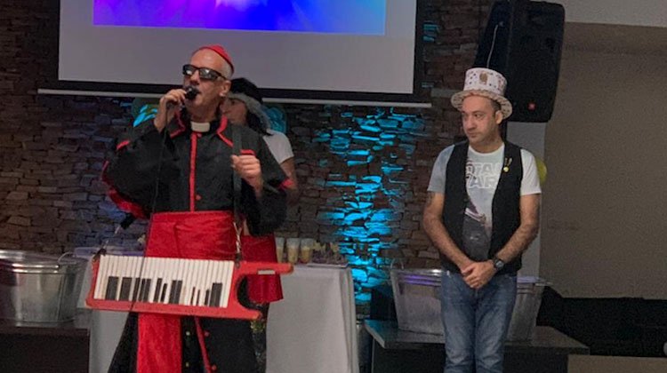 Yayo, Rebo Mago y La Angie cumpleaños en salón Alihue, Sarandí